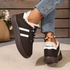 Comfortable Cotton Sneakers with Warm Lining