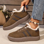 Comfortable Cotton Sneakers with Warm Lining