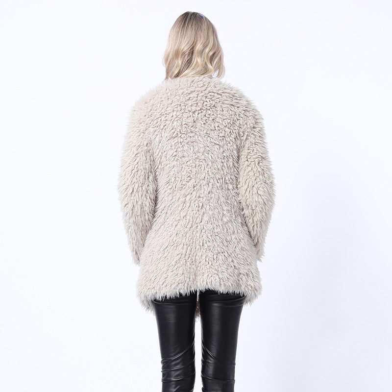 Women's Fluffy Faux Fur Throw