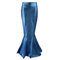 Mermaid Skirt with Shiny Scale Pattern and Flared Hem