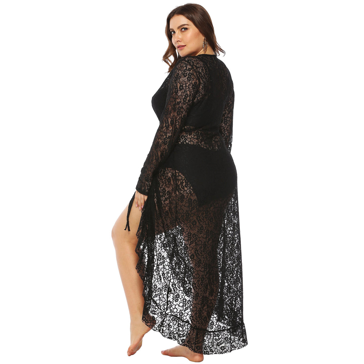 Women's Elegant Lace Beach Cover-Up