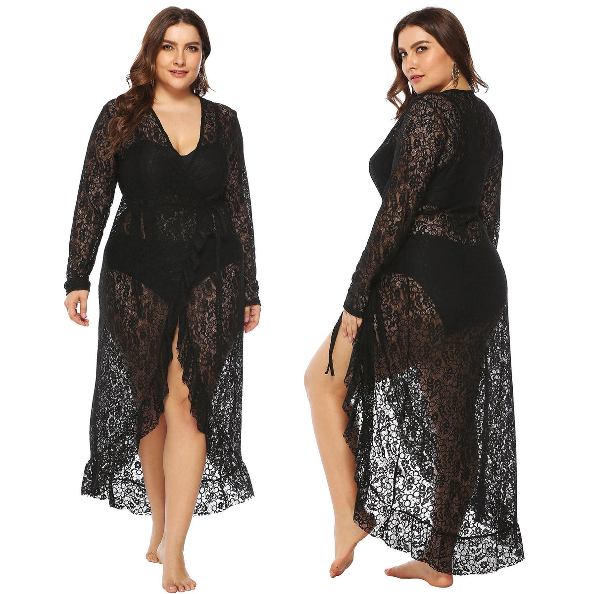 Women's Elegant Lace Beach Cover-Up