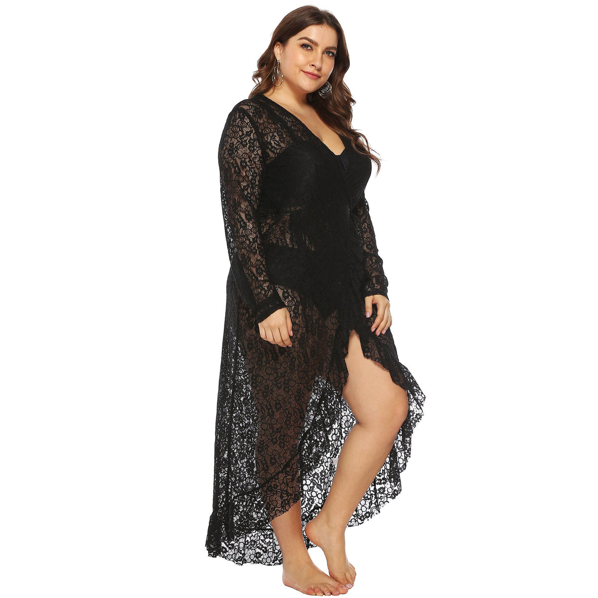 Women's Elegant Lace Beach Cover-Up