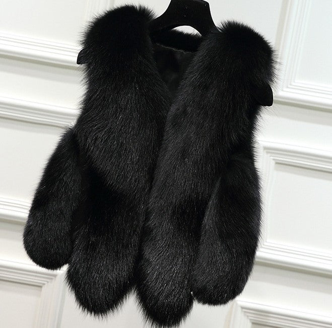 Women's Elegant Faux Fur Vest