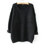 Women's Chunky Knit Sweater with Wide Sleeves