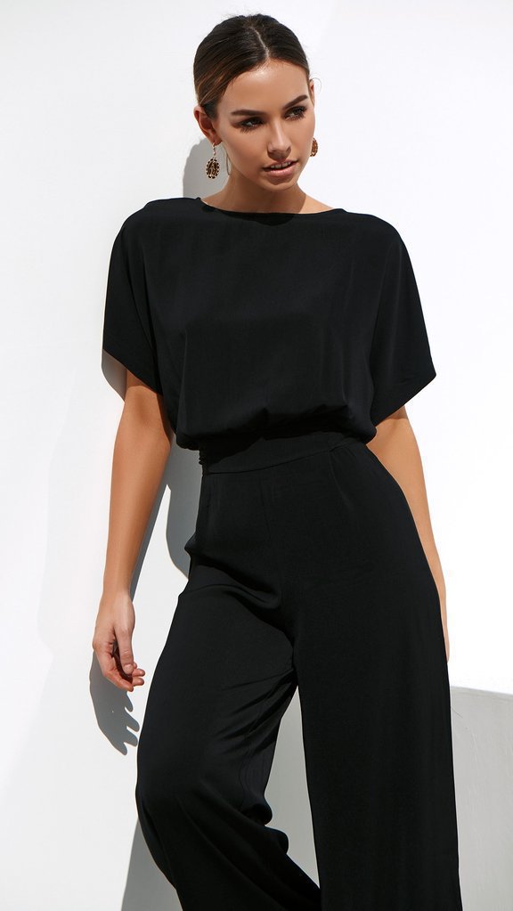 Women's Wide-Leg Jumpsuit with Elegant Cut