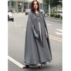 Elegant Hooded Cape in Quality Fabric