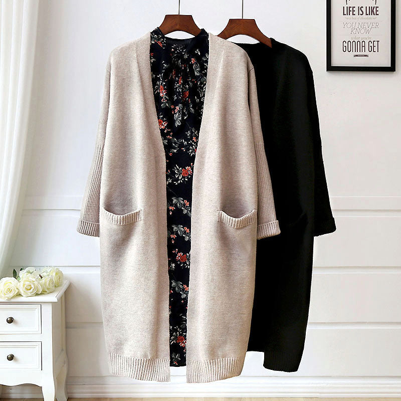 Women's Open-Front Cardigan with Pockets