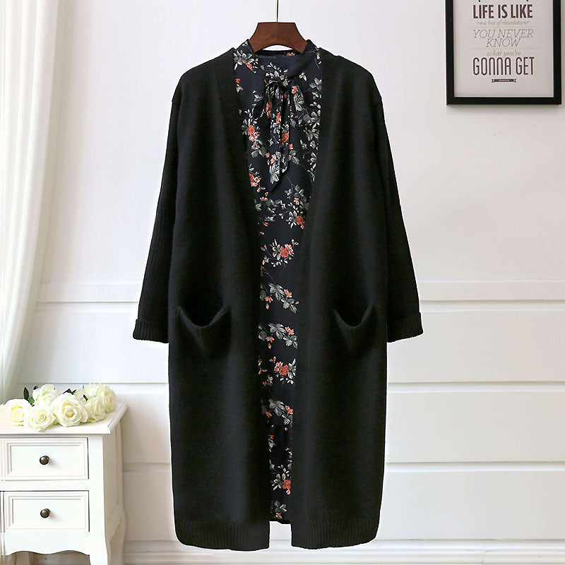 Women's Open-Front Cardigan with Pockets