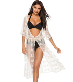 Women's Elegant Crochet Beach Cover-Up Jacket