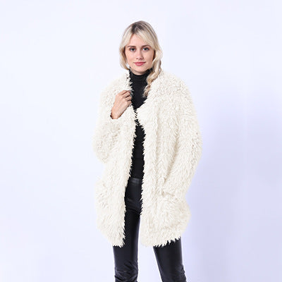 Women's Fluffy Faux Fur Throw