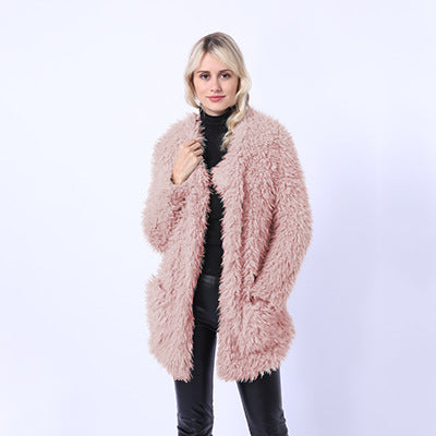 Women's Fluffy Faux Fur Throw