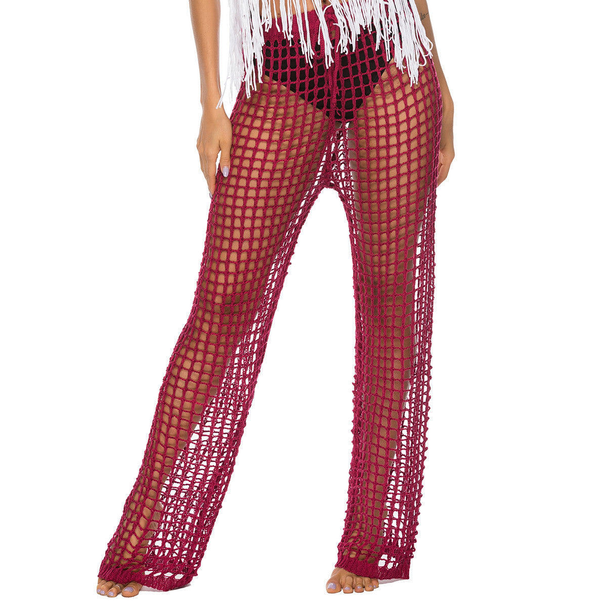Elegant Crochet Beach Sarong