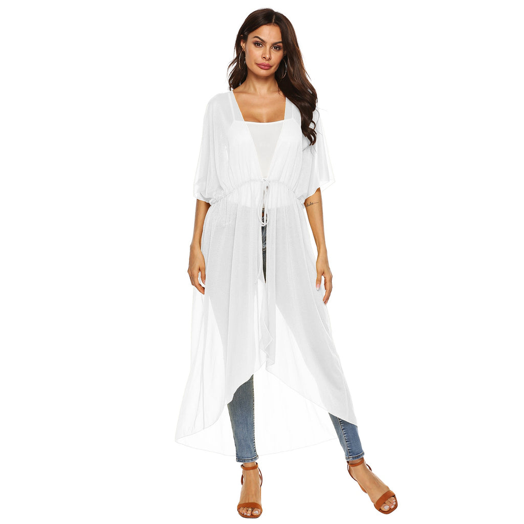 Elegant Sheer Beach Kimono