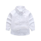 Women's Elegant Cotton Shirt with Chic Trousers and Suspenders