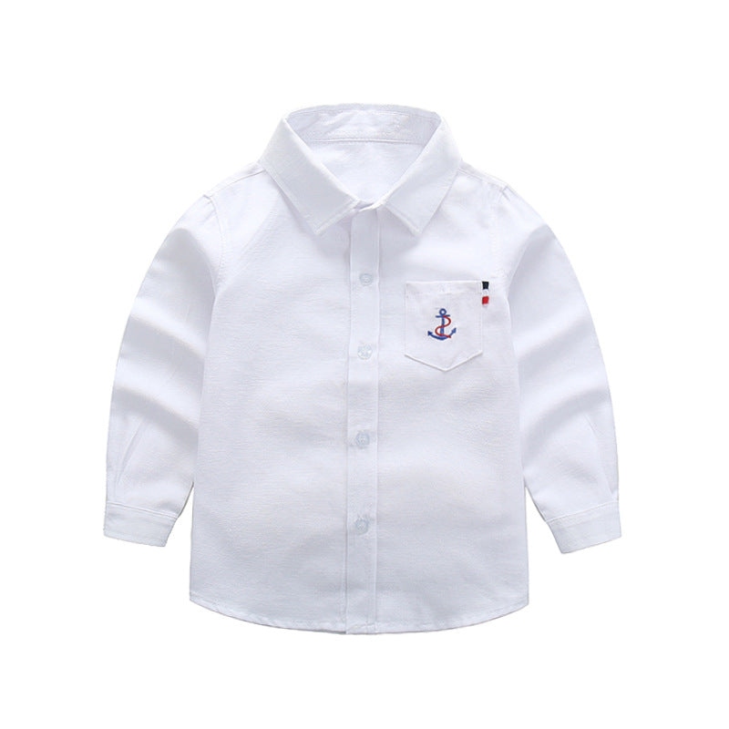 Women's Classic Long-Sleeve Shirt with Nautical Accents