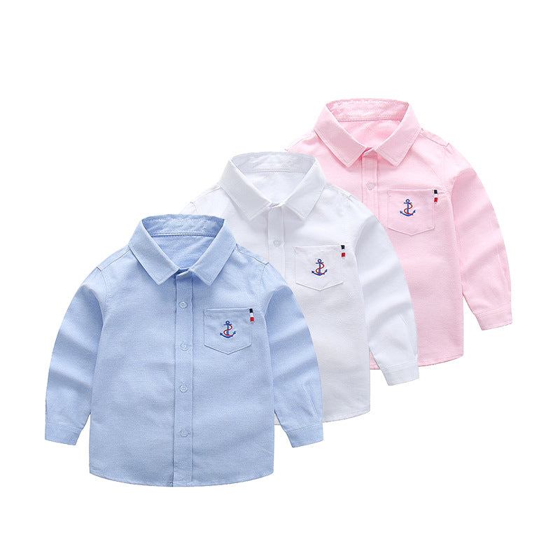 Women's Classic Long-Sleeve Shirt with Nautical Accents