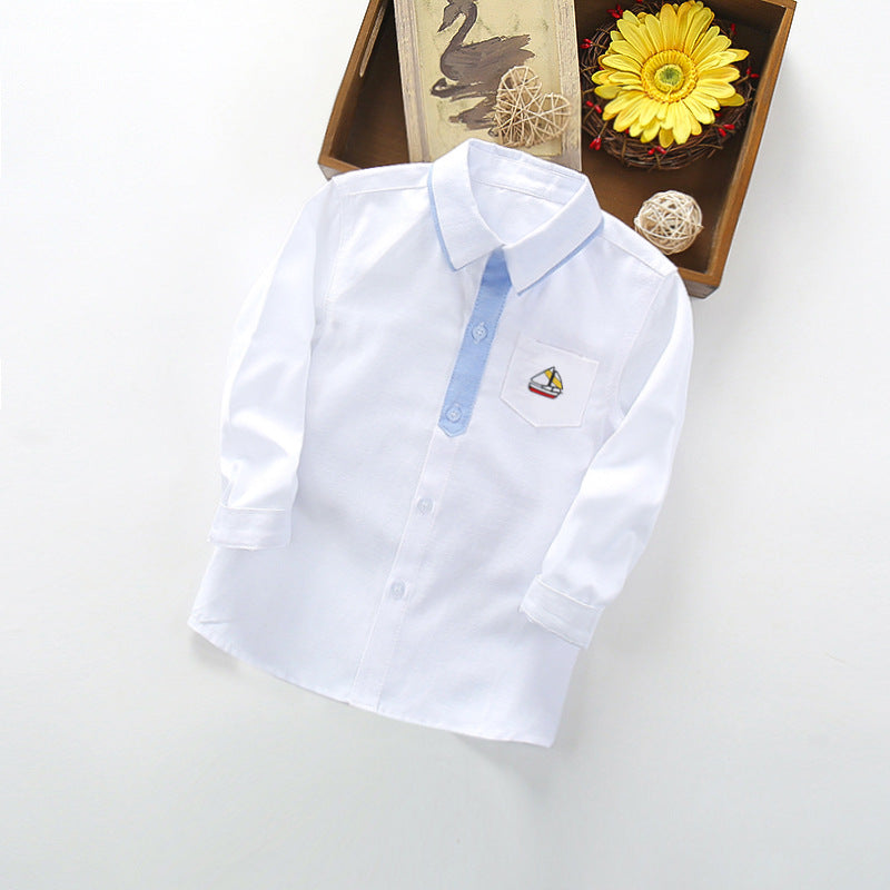Women's Long Sleeve Shirt with Maritime Embroidery