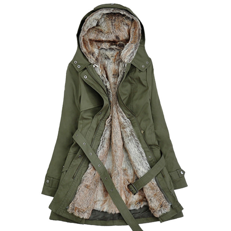 Women's Long Winter Parka with Soft Lining
