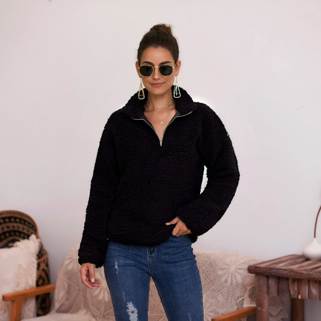 Women's half-zip fleece pullover