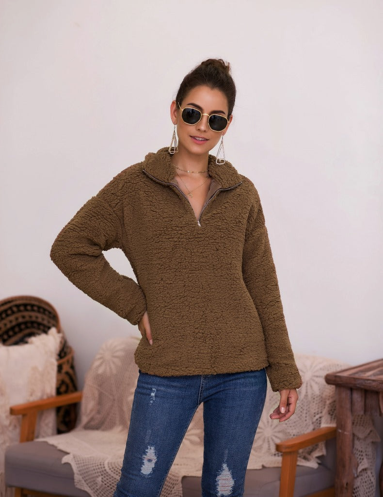 Women's half-zip fleece pullover