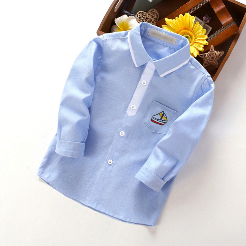 Women's Long Sleeve Shirt with Maritime Embroidery
