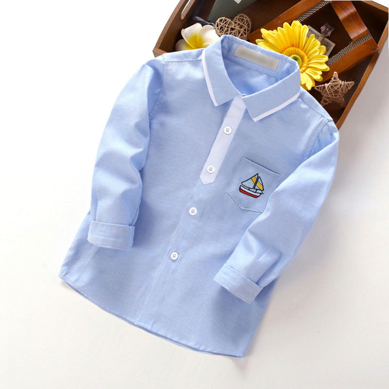 Women's Long Sleeve Shirt with Maritime Embroidery