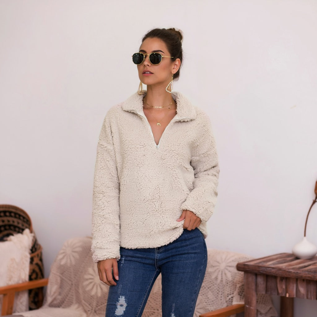 Women's half-zip fleece pullover