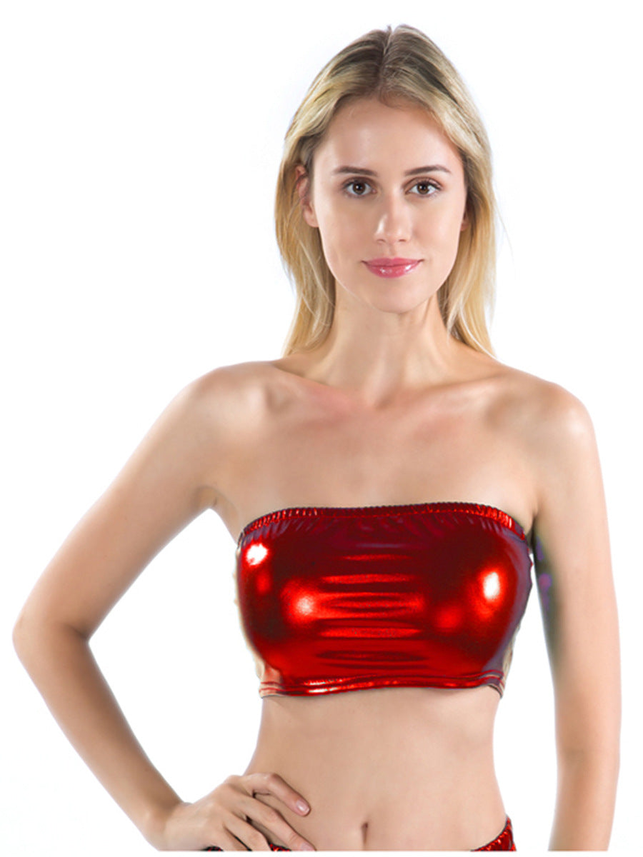 Women's Shimmering Metallic Bustier