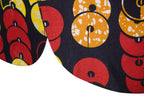 Women's Blazer with Bold Pattern Print and Fitted Cut