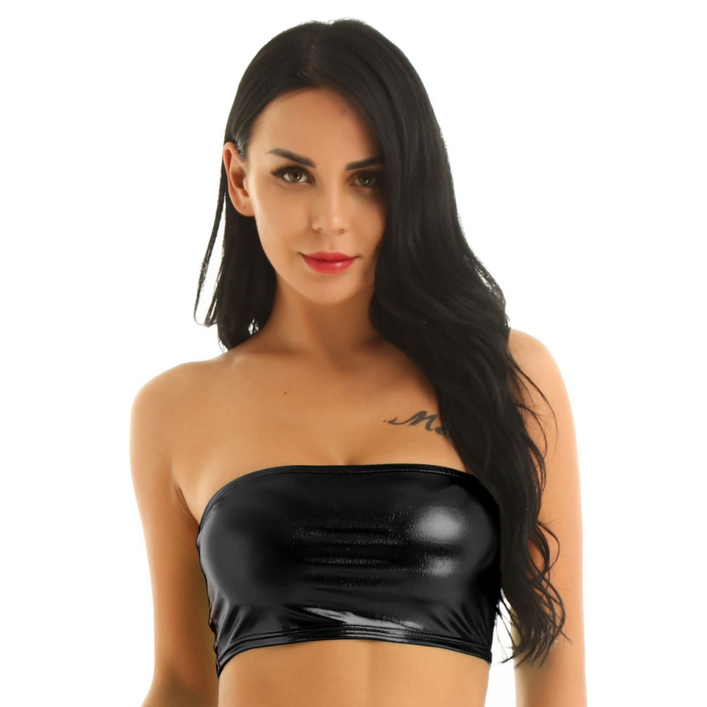 Women's Shimmering Metallic Bustier