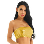 Women's Shimmering Metallic Bustier