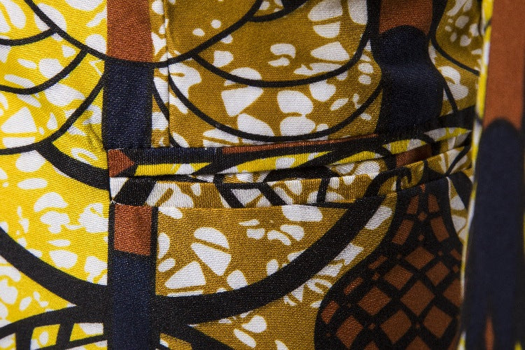 Women's Blazer with Exotic Pattern Print and Elegant Fit