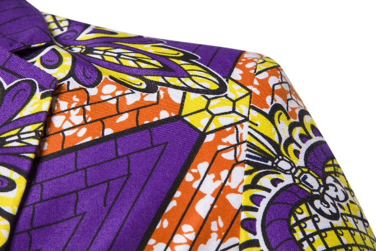 Women's Blazer with African Print