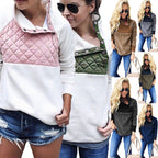 Women's Comfortable Hoodie with Stand-Up Collar