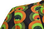 Women's Blazer with African Pattern and Tailored Fit