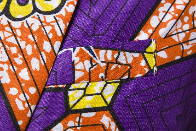 Women's Blazer with African Print