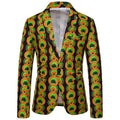 Women's Blazer with African Pattern and Tailored Fit