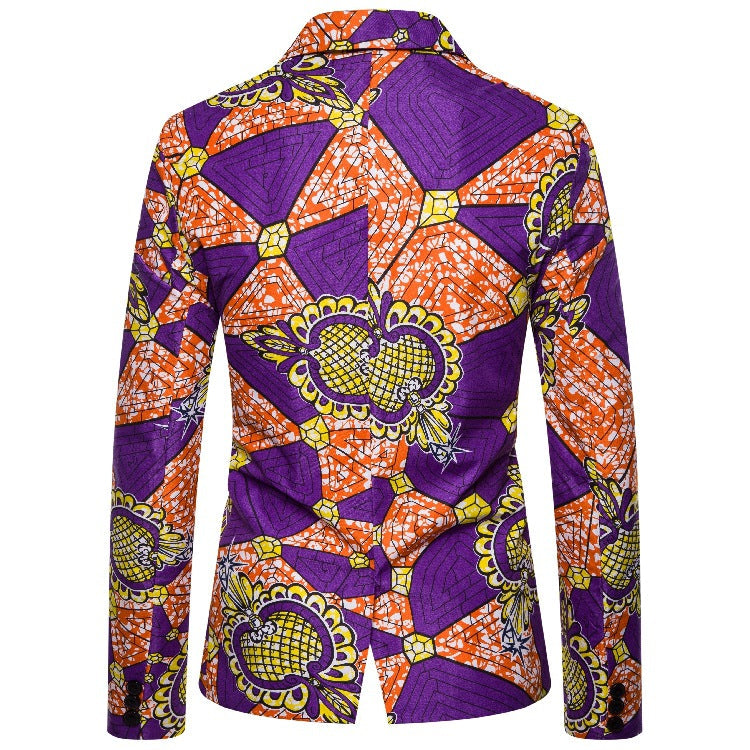 Women's Blazer with African Print