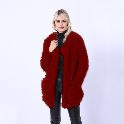 Women's Fluffy Faux Fur Throw