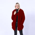 Women's Fluffy Faux Fur Throw