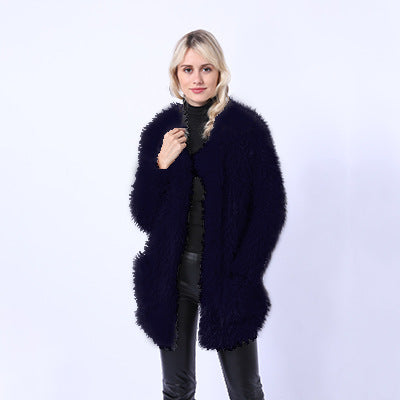 Women's Fluffy Faux Fur Throw