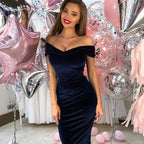 Off-Shoulder Evening Dress