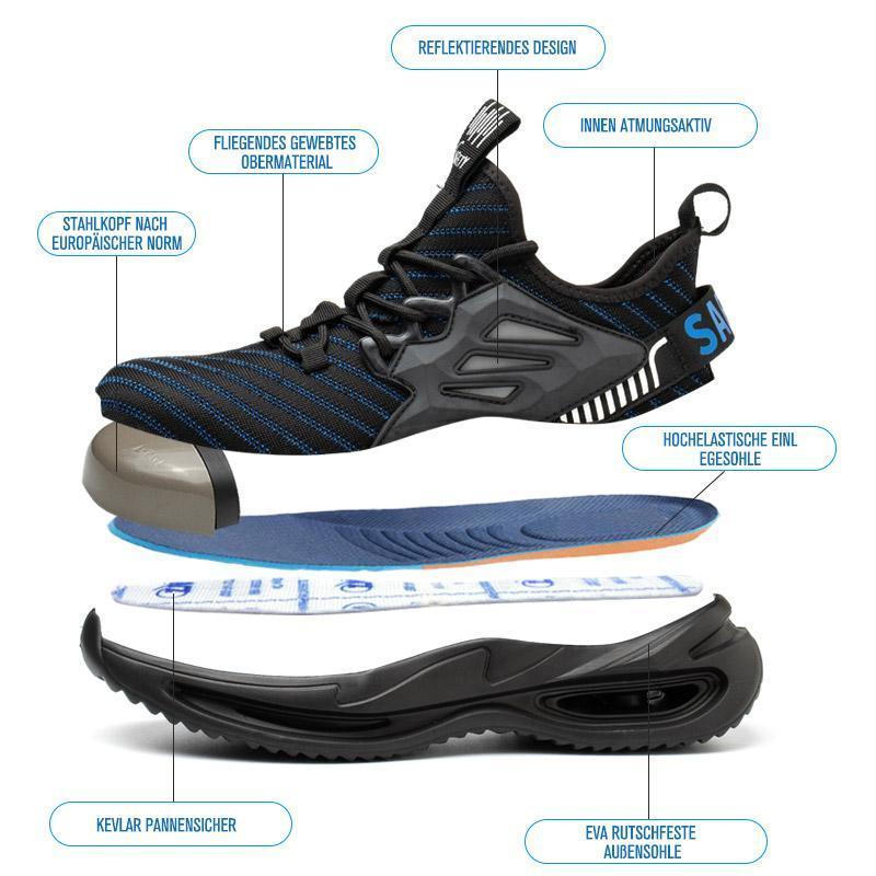 Anti-Smash, Anti-Puncture, and Anti-Slip Safety Shoes