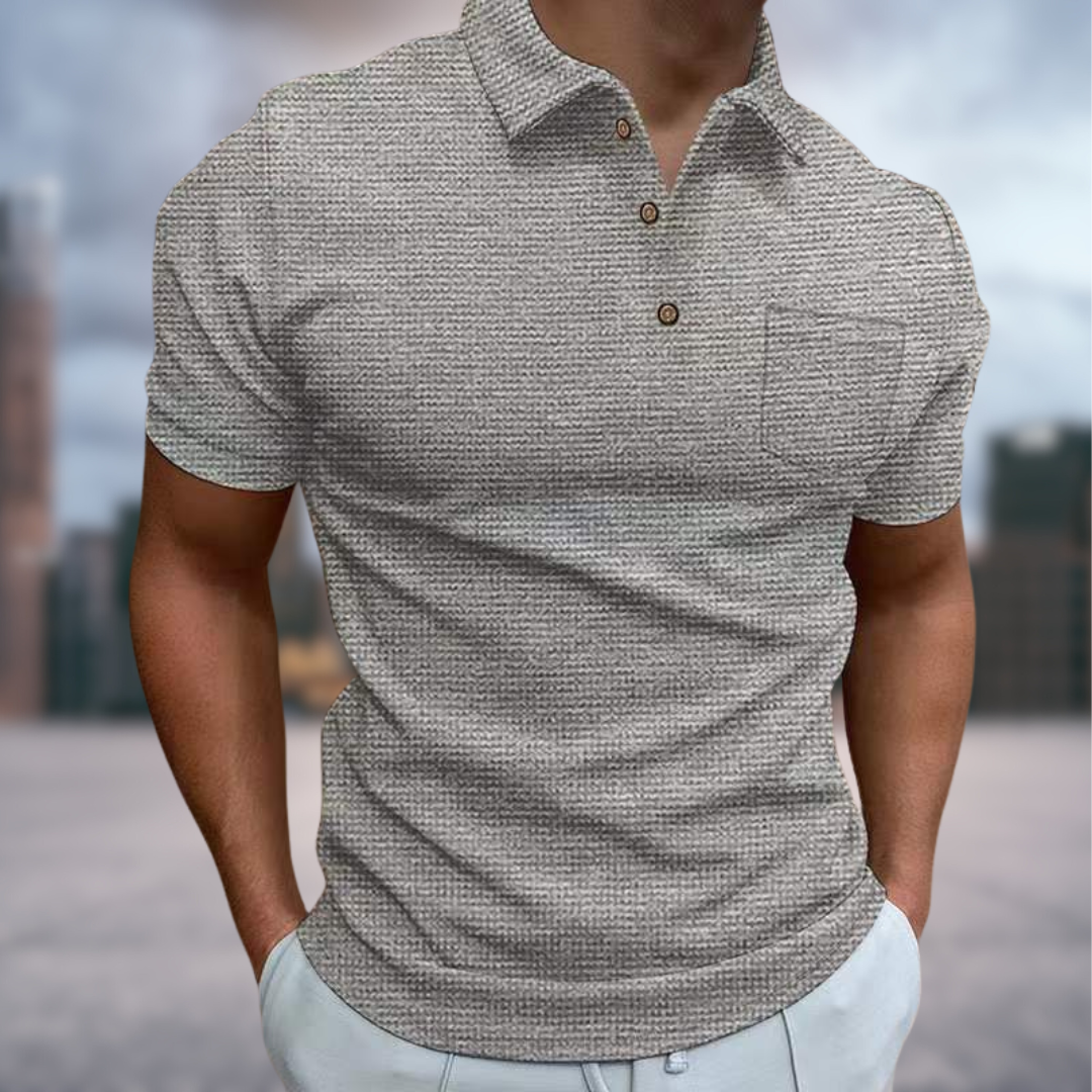 Blazej Textured Summer Polo Shirt
