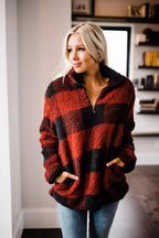 Women's Cozy Fleece Pullover with High Collar