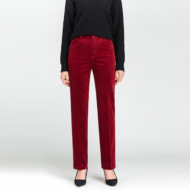 Women's Elegant Straight-Leg Trousers