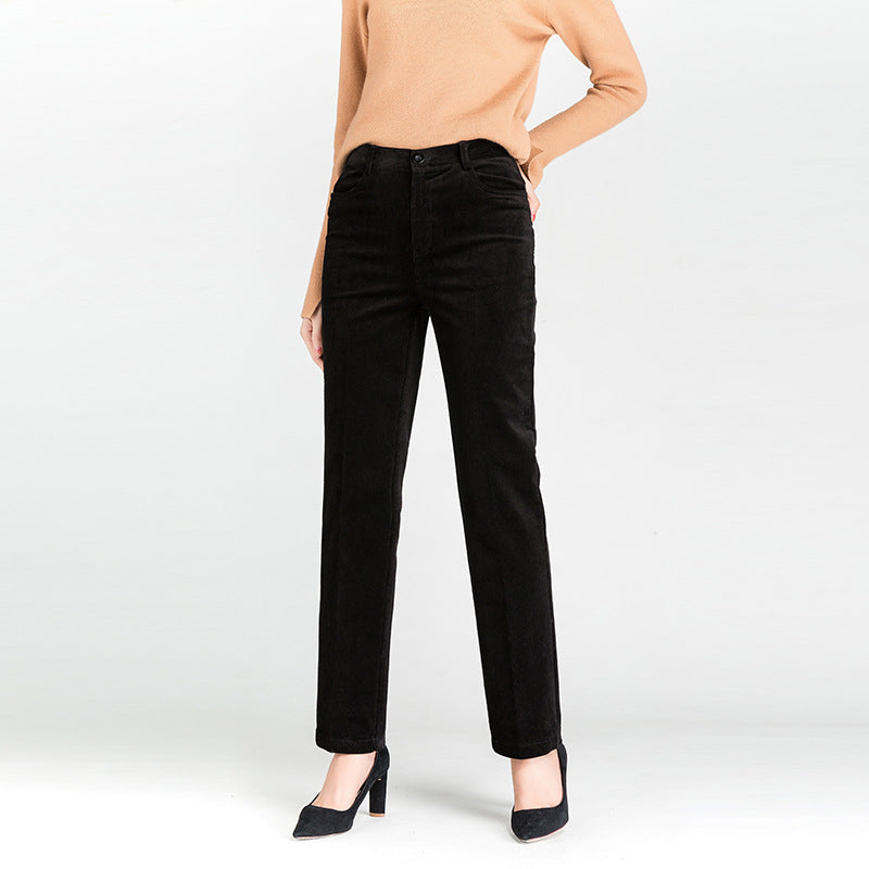 Women's Elegant Straight-Leg Trousers