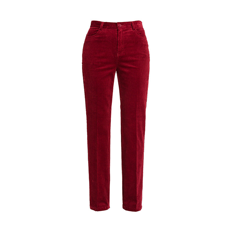 Women's Elegant Straight-Leg Trousers