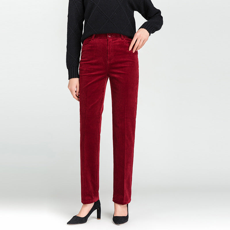 Women's Elegant Straight-Leg Trousers